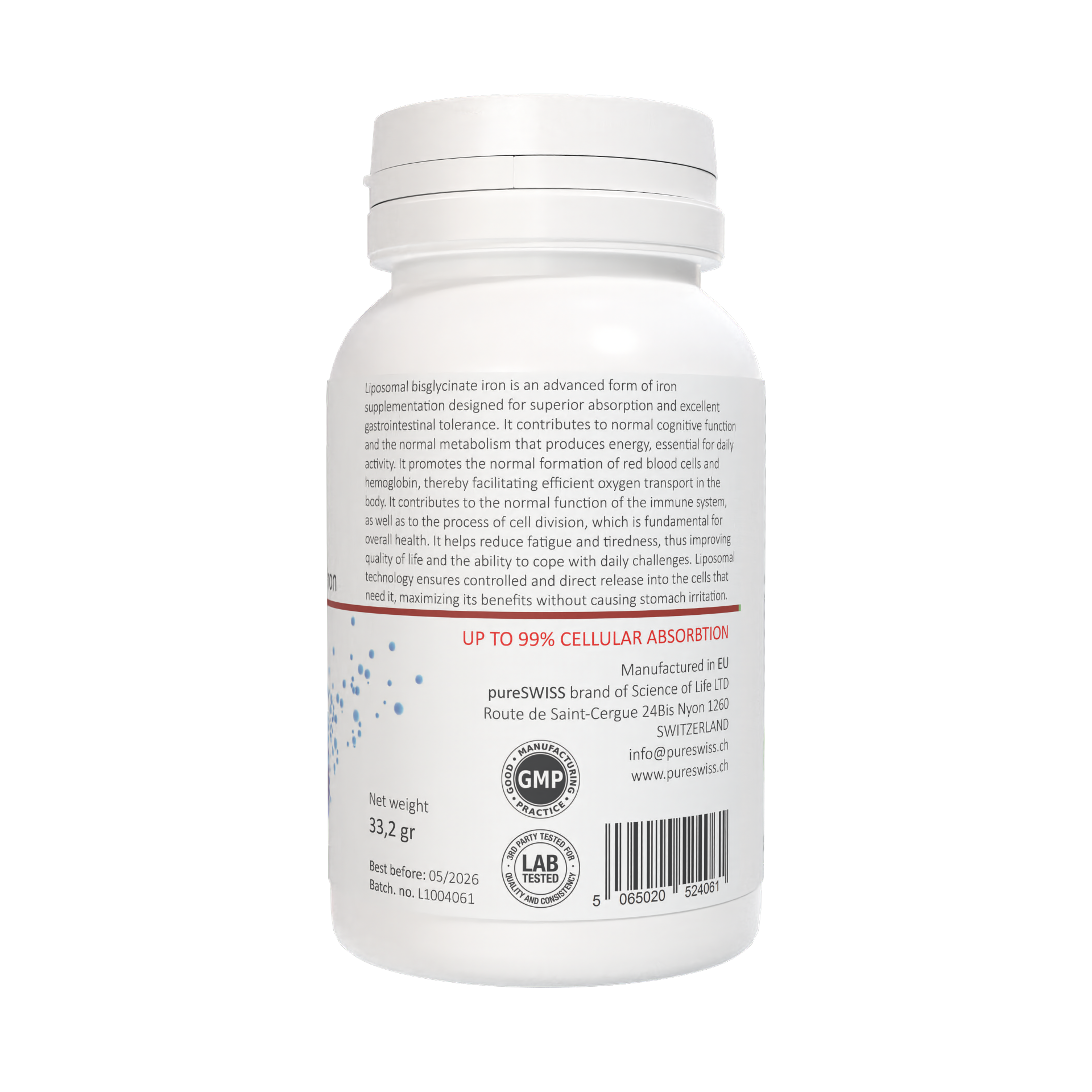 LIPOSOMAL Bisglycinate Iron 20mg